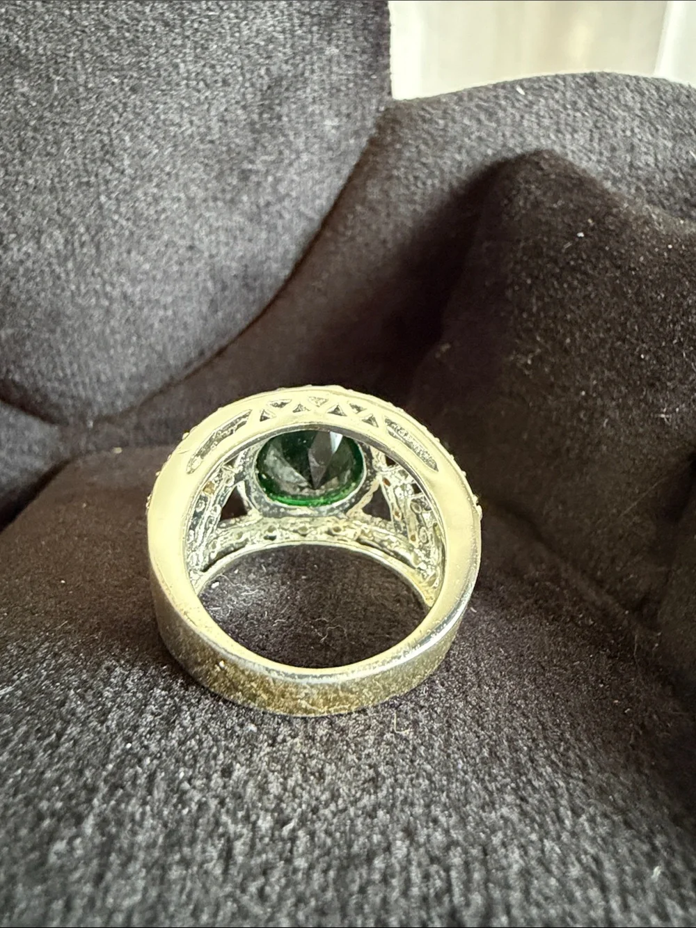 Emerald Green Crystal Statement Ring - Women Jewelry